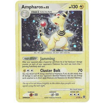 ampharos lv 52 1/132|Ampharos Lv. 52 1/132 Pokemon Secret Wonders Holo .